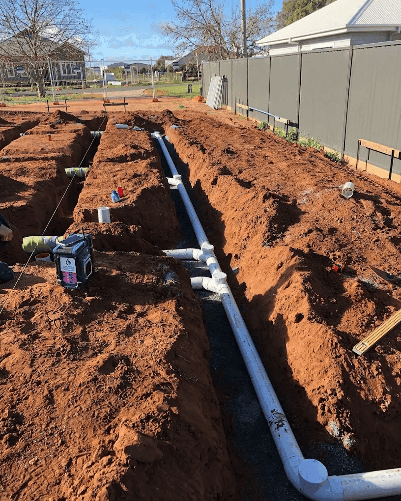 Drainage pipe installation