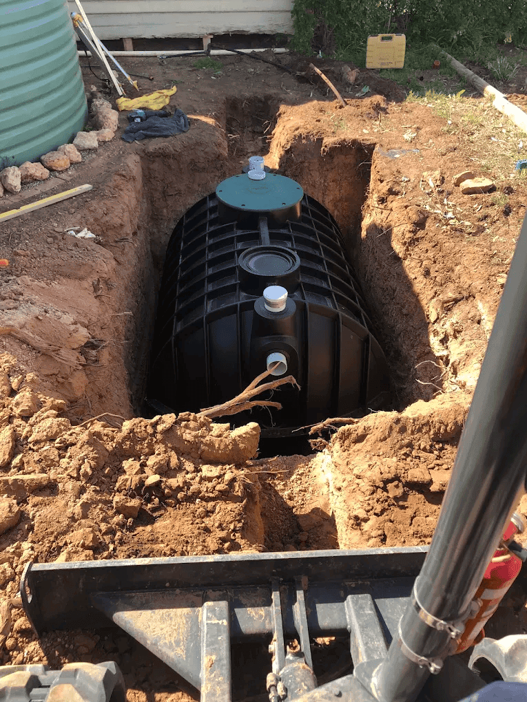 Septic tank installation