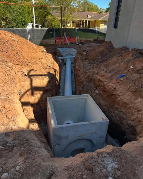 Kyle Steicke plumbing work on residential project